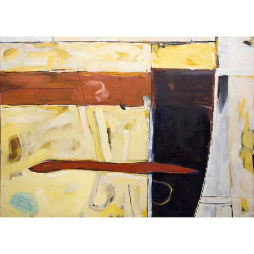 Summer Heat, River Walk - oil on canvas 107cm x 75cm, $2000