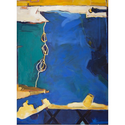Three Islands, River Walk #1 - oil on canvas 90cm x 120cm, $2500
