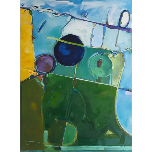 Three Islands, River Walk #2 - oil on canvas 90cm x 120cm, $3000
